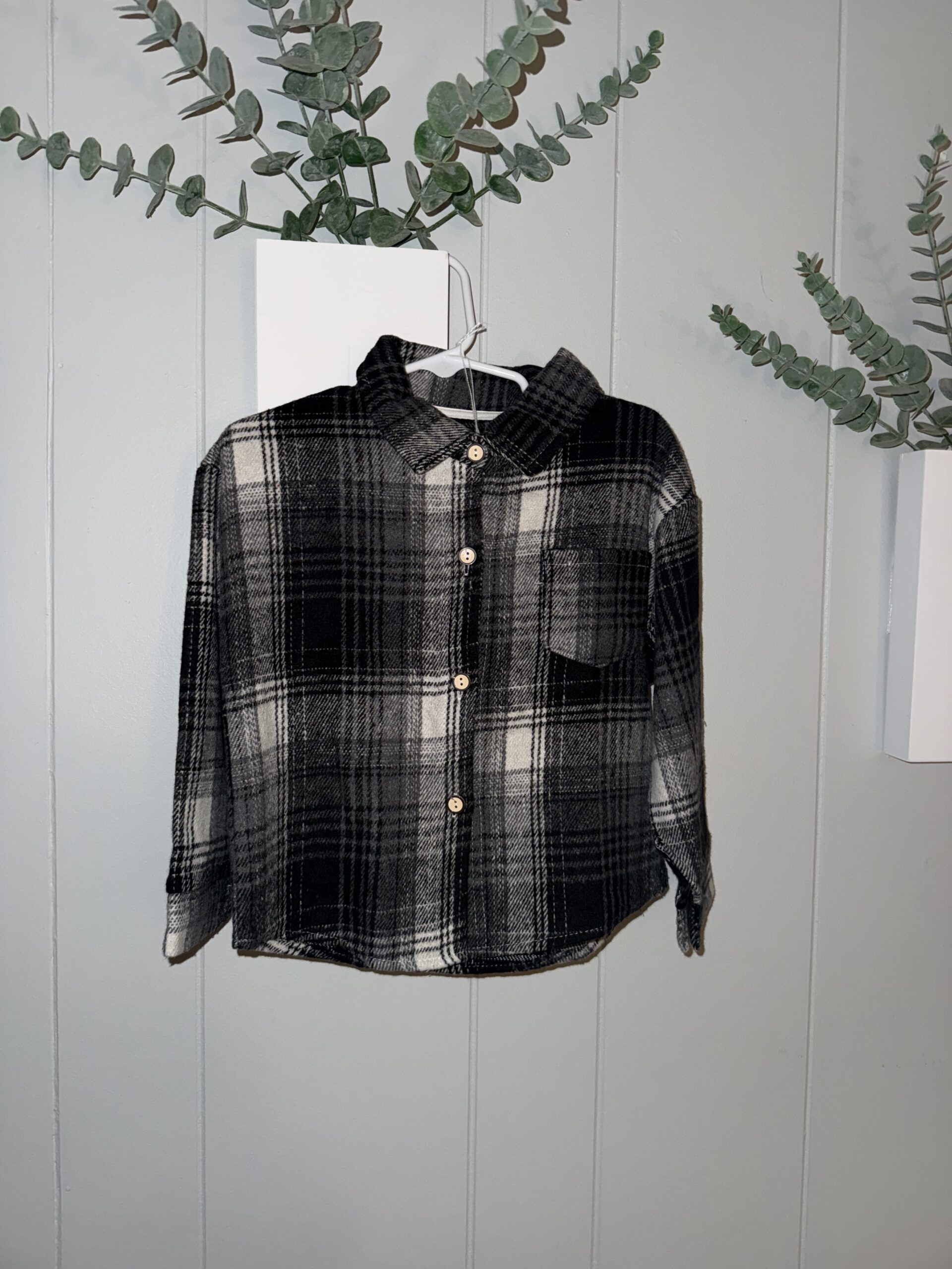 Black Plaid Shacket